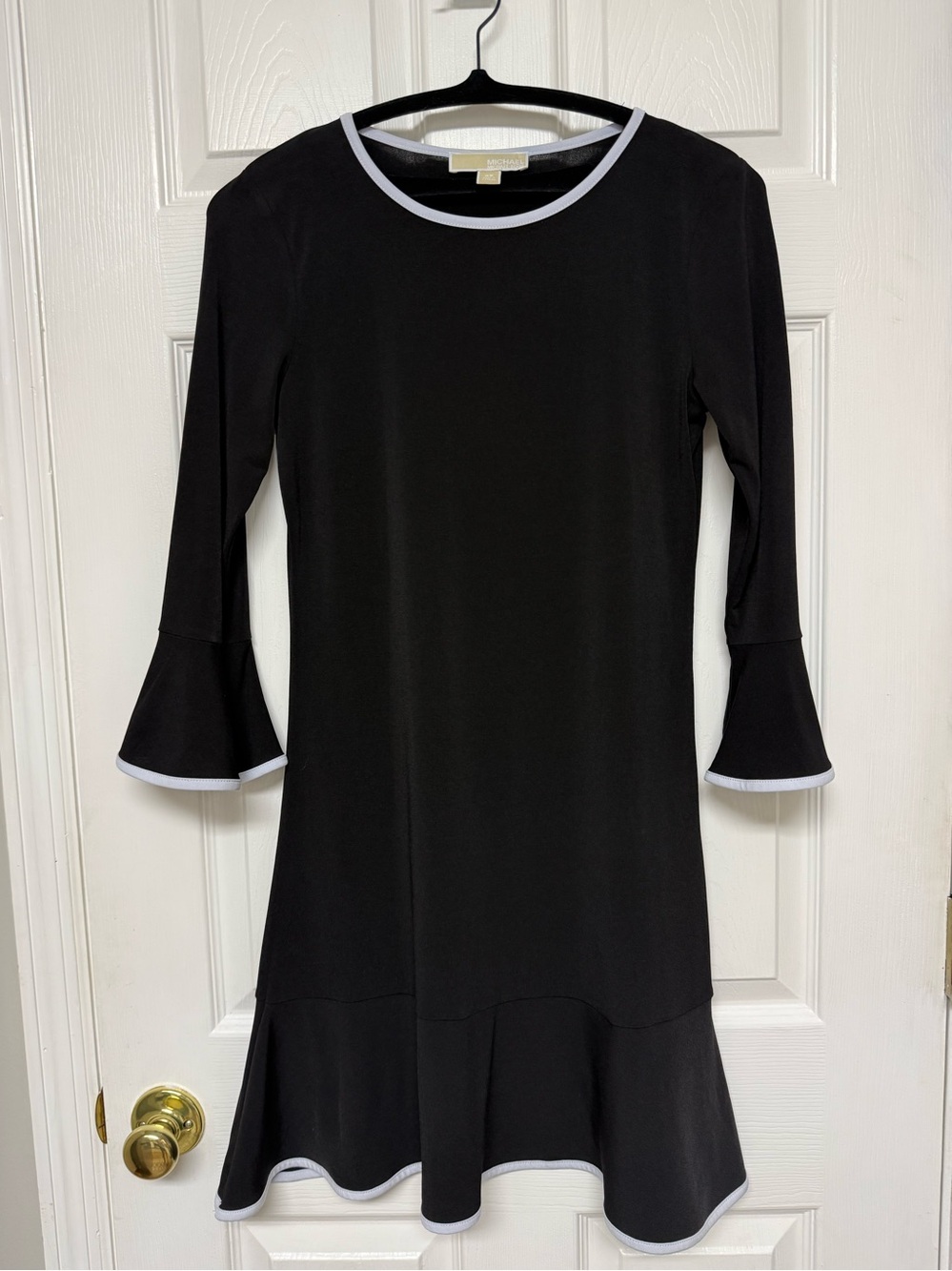 Michael Kors Black Dress with White Contrast Trim
